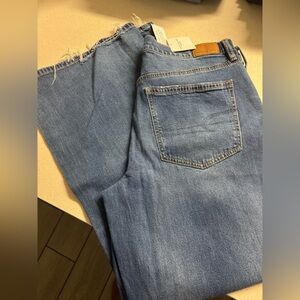 American Eagle Outfitters Light Blue low rise baggy flare